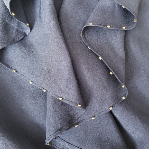 Gap Sleeveless Navy Tank Top with Ruffles - Picture 6 of 7